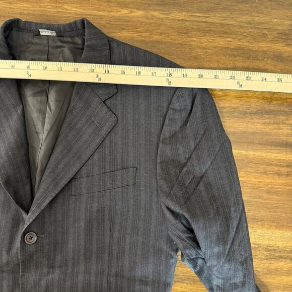 Loro Piana Wool 3 Button Blazer Sport Coat Size 40 - Picture 9 of 11